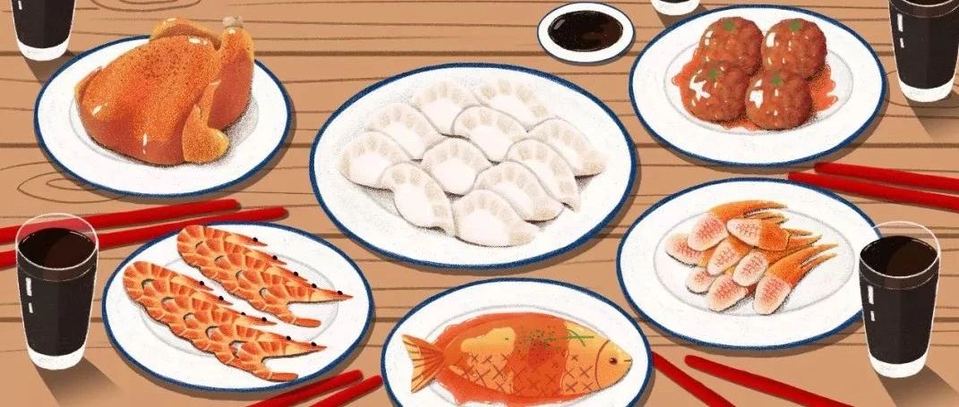 溫暖的節(jié)日，布置好餐廳，圍住一家人