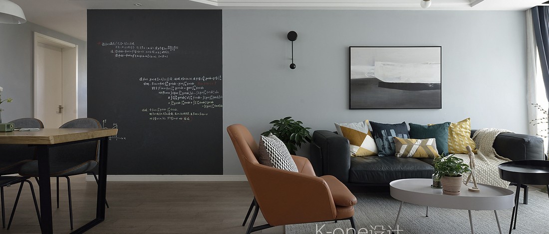 黑板墻這樣設(shè)計(jì)，整個(gè)家仿佛美顏10級(jí)！